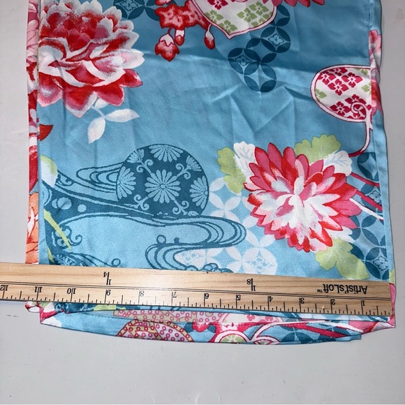 N by Natori Sakura Satin Pajama Set Sz 2X Mandarin Collar Excellent Condition - Picture 16 of 16